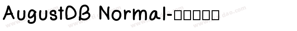 AugustDB Normal字体转换